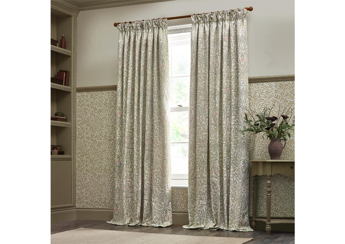 Acorn Multi Pencil Pleat, Stone/Sage - Ready Made Curtains - Image 7